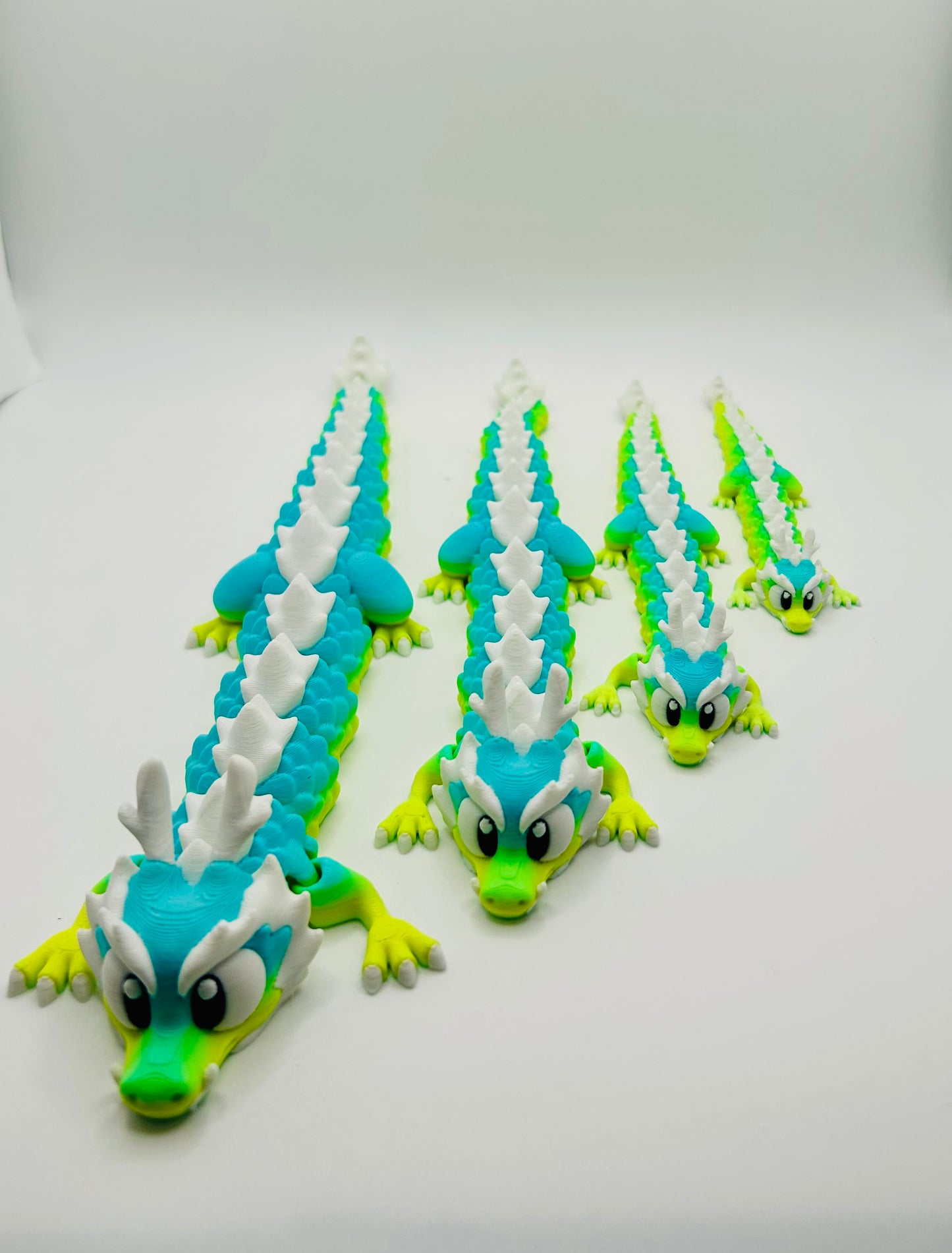3D Printed Long Dragons - Beautiful Articulating Dragon