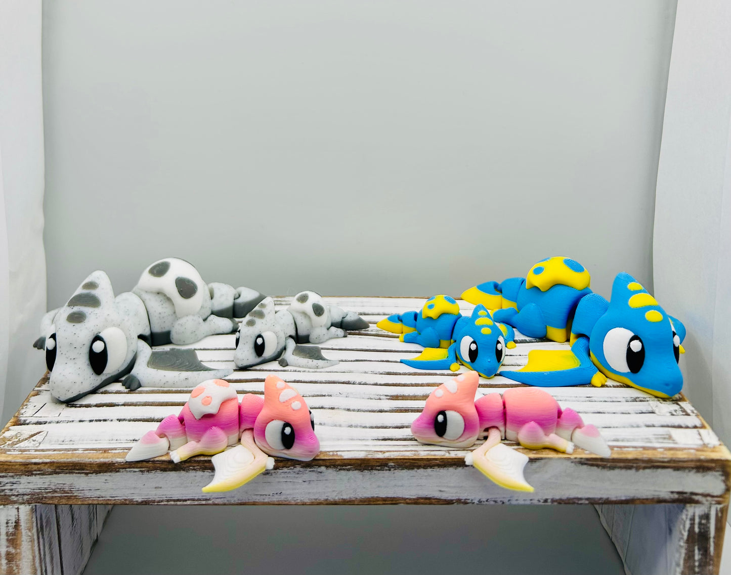 3D Printed Articulated Pterodactyls: Articulated Fidget Toy / Desk Pet / Dino Addition