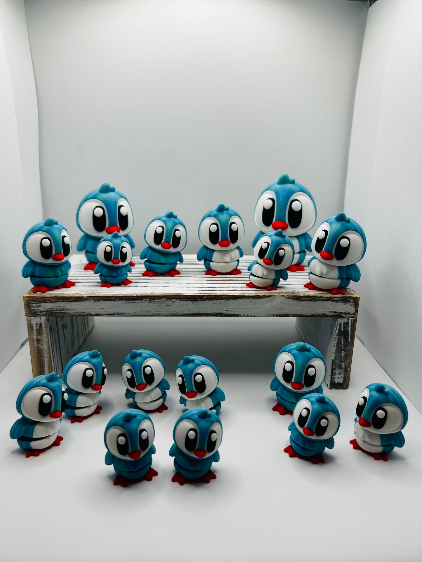 3D Printed Flexi Penguins: Articulated Penguins with Babies!