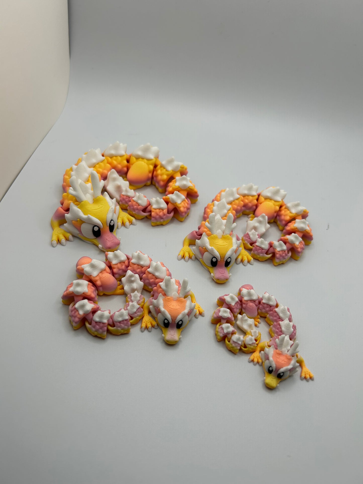 3D Printed Long Dragons - Beautiful Articulating Dragon