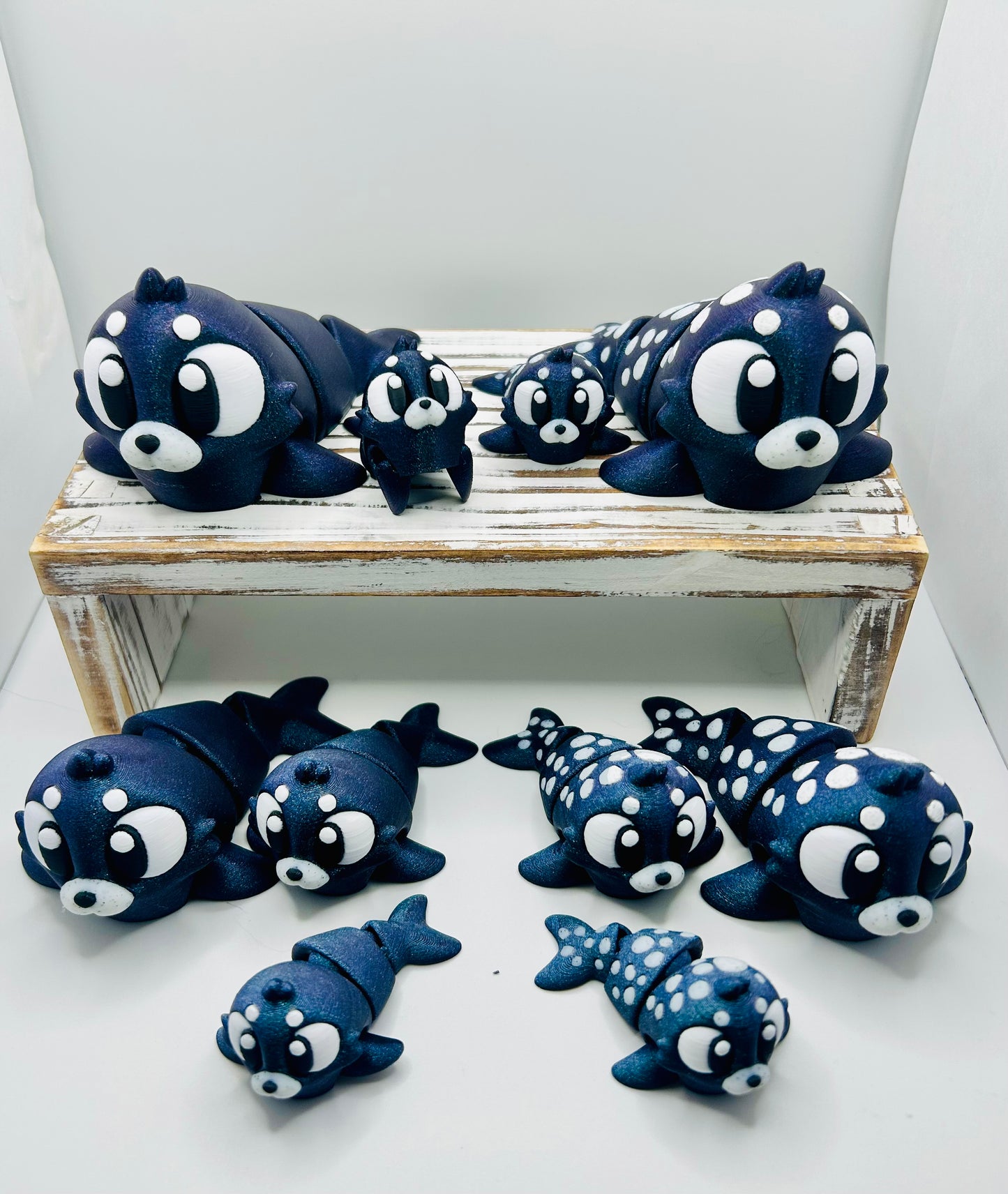 3D Printed Articulated Seals: Articulated Fidget Toy / Desk Pet