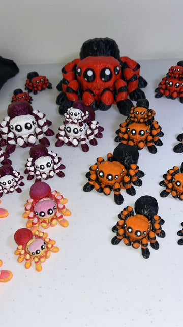 3D Printed Flexi Spider β Cute Articulated Jumping Spiders