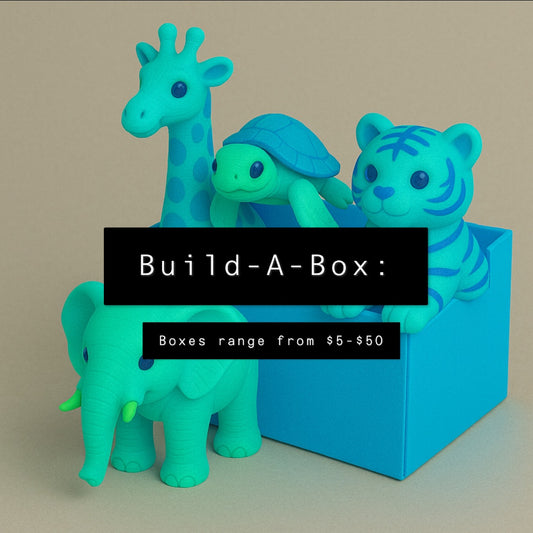 BUILD-A-BOX of 3D printed creatures