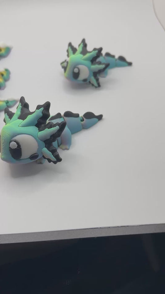 Articulating 3D Printed Axolotls