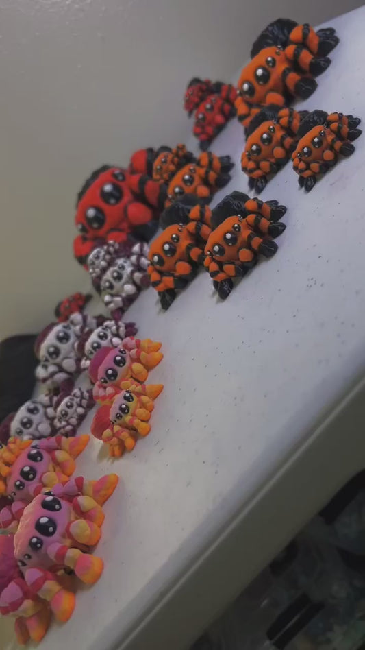 3D Printed Flexi Spider – Cute Articulated Jumping Spiders