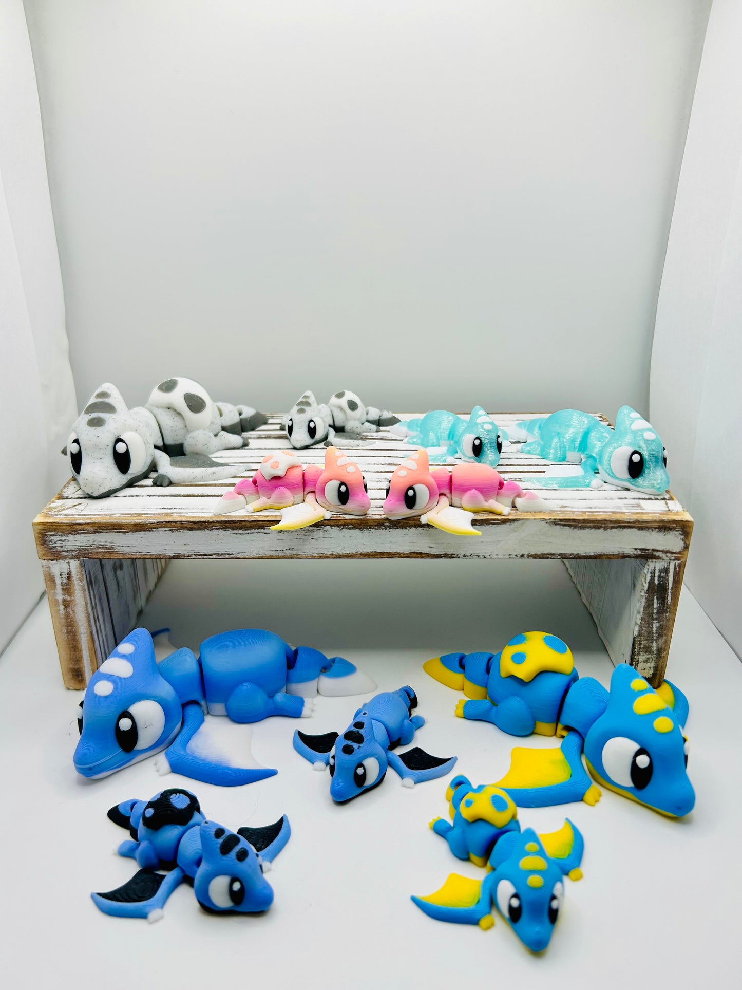 3D Printed Articulated Pterodactyls: Articulated Fidget Toy / Desk Pet / Dino Addition