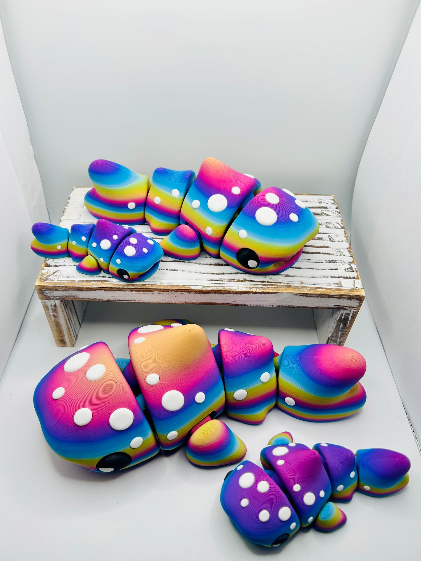 3D Printed Articulated Whale Shark: Articulated Fidget Toy / Desk Pet