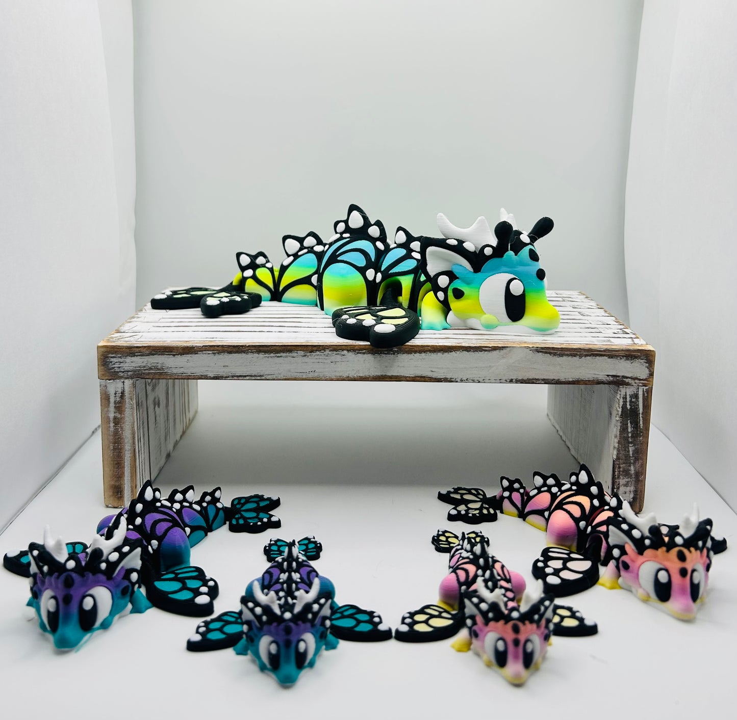 Flexi Butterfly Dragons - 3D Printed Articulating Dragons
