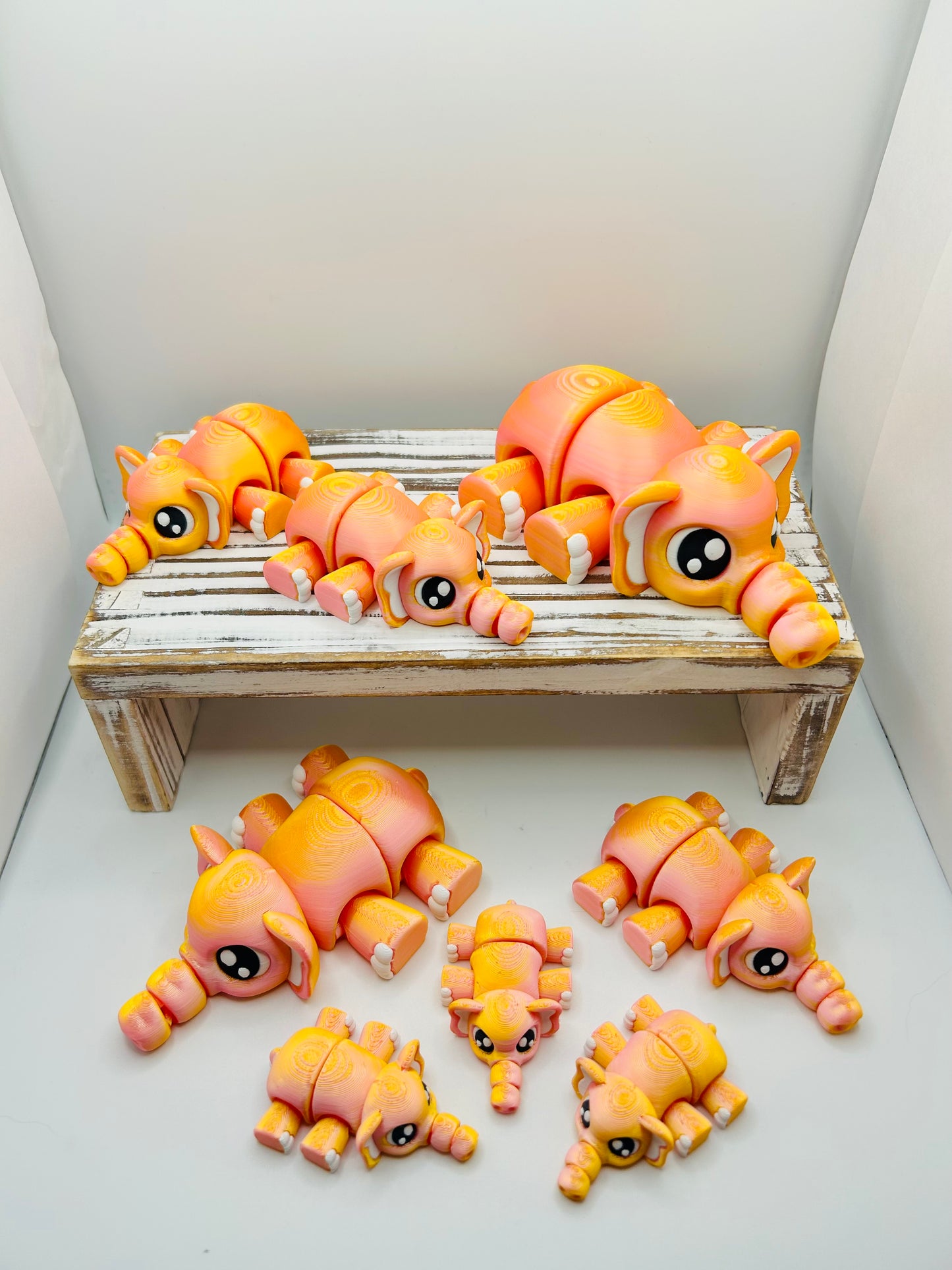 3D Printed Flexi Elephants: Articulated Fidget Toy