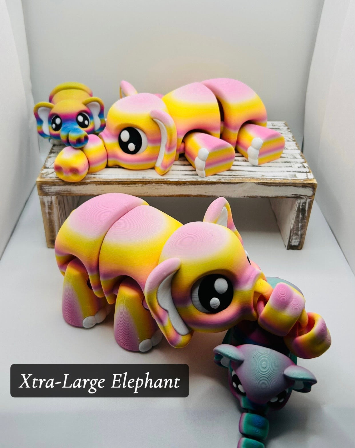 3D Printed Flexi Elephants: Articulated Fidget Toy