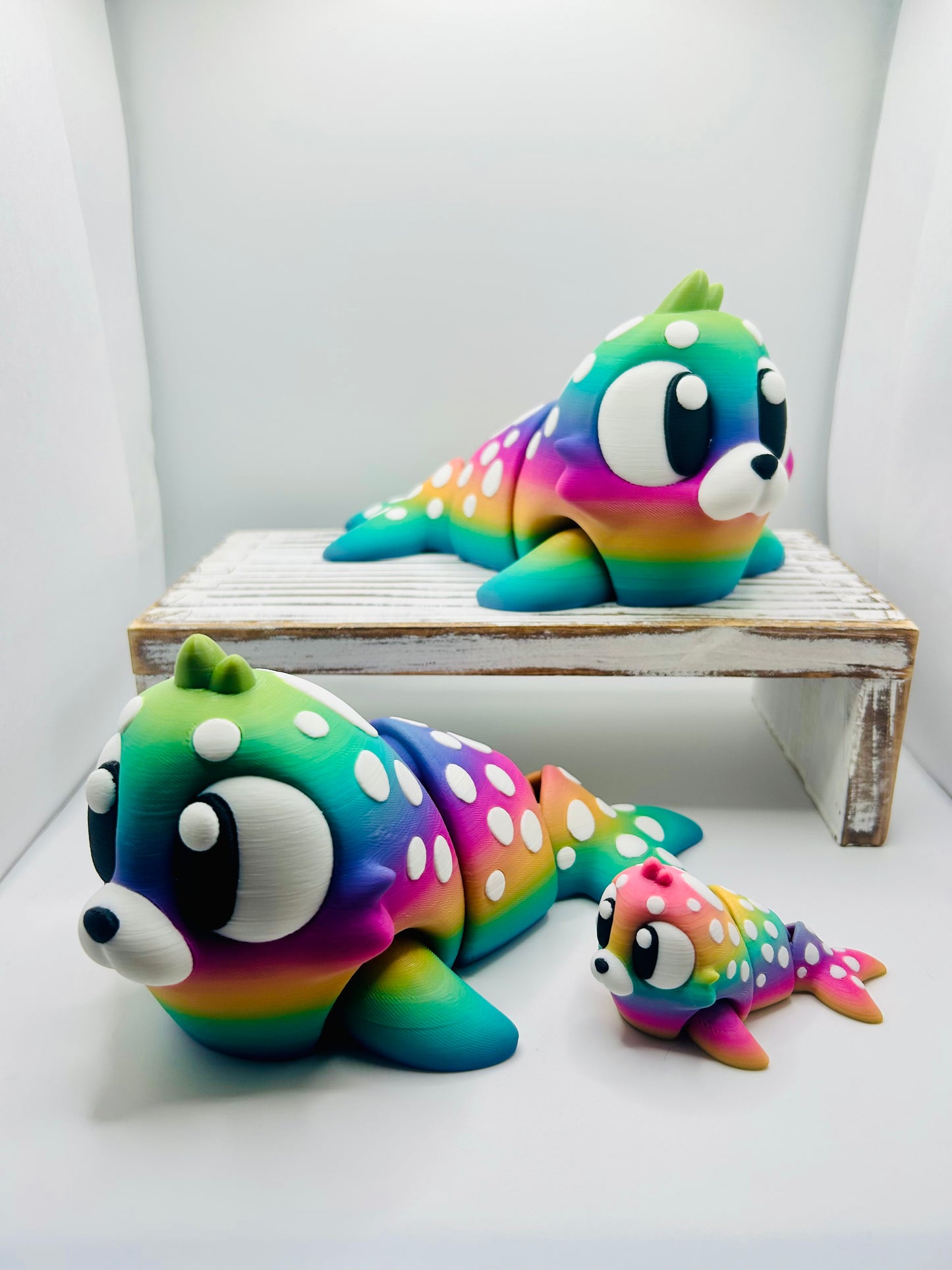 3D Printed Articulated Seals: Articulated Fidget Toy / Desk Pet