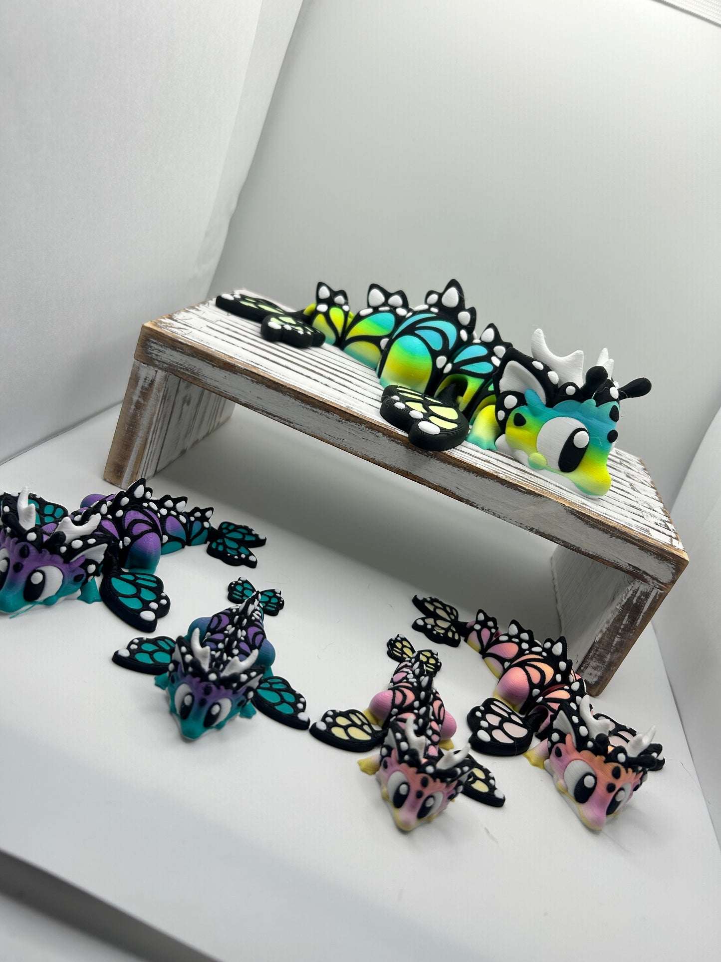 Flexi Butterfly Dragons - 3D Printed Articulating Dragons