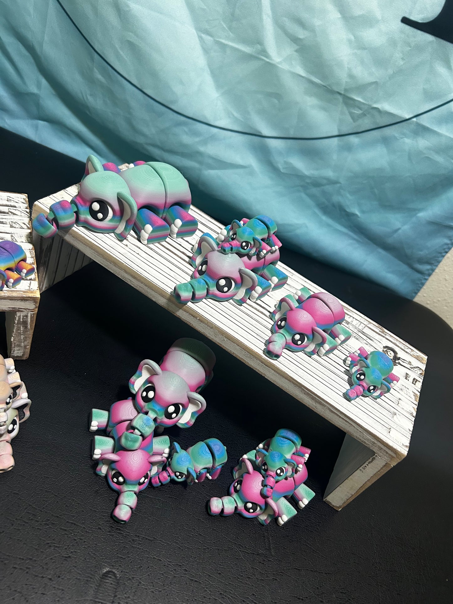 3D Printed Flexi Elephants: Articulated Fidget Toy