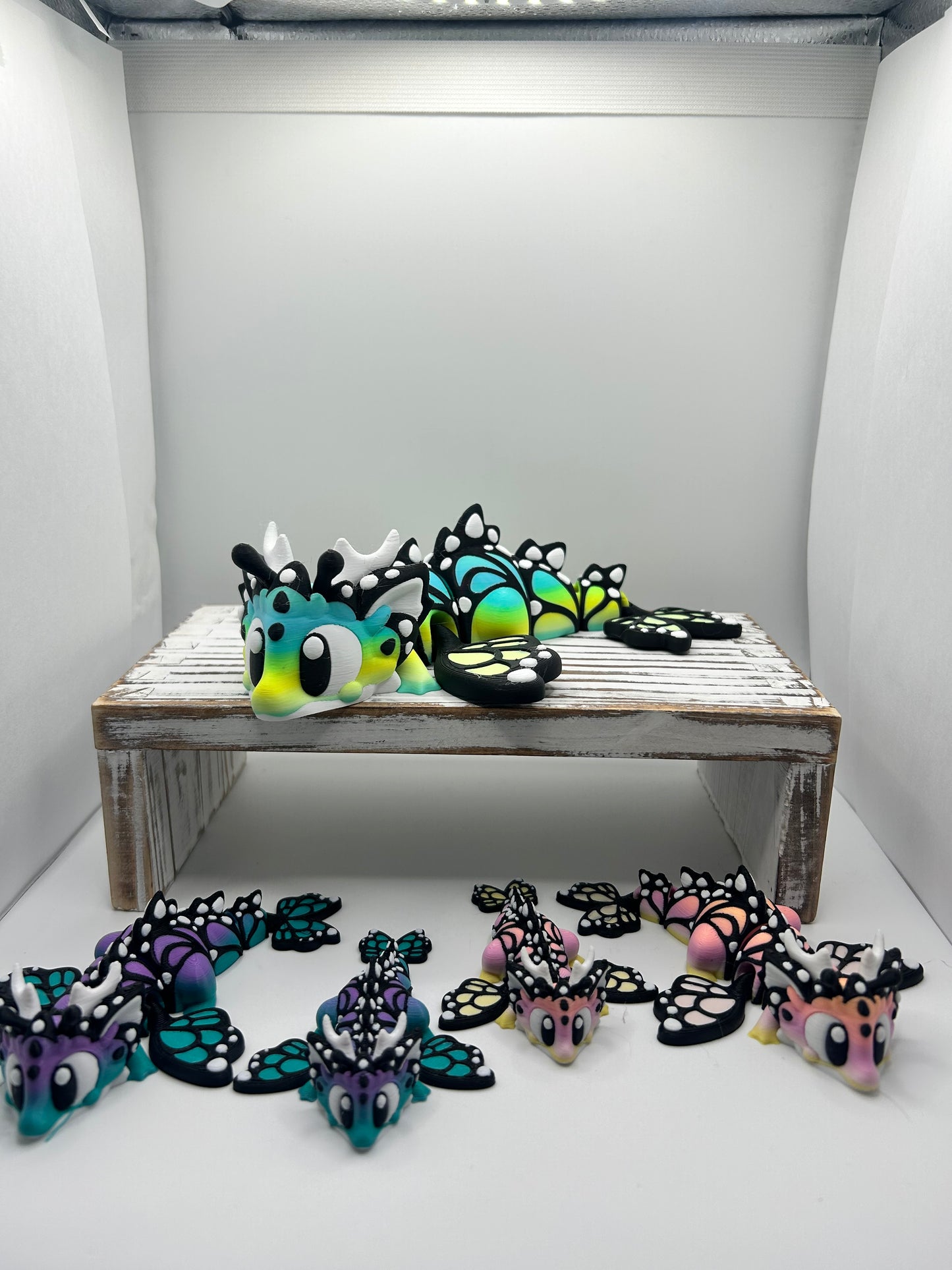 Flexi Butterfly Dragons - 3D Printed Articulating Dragons