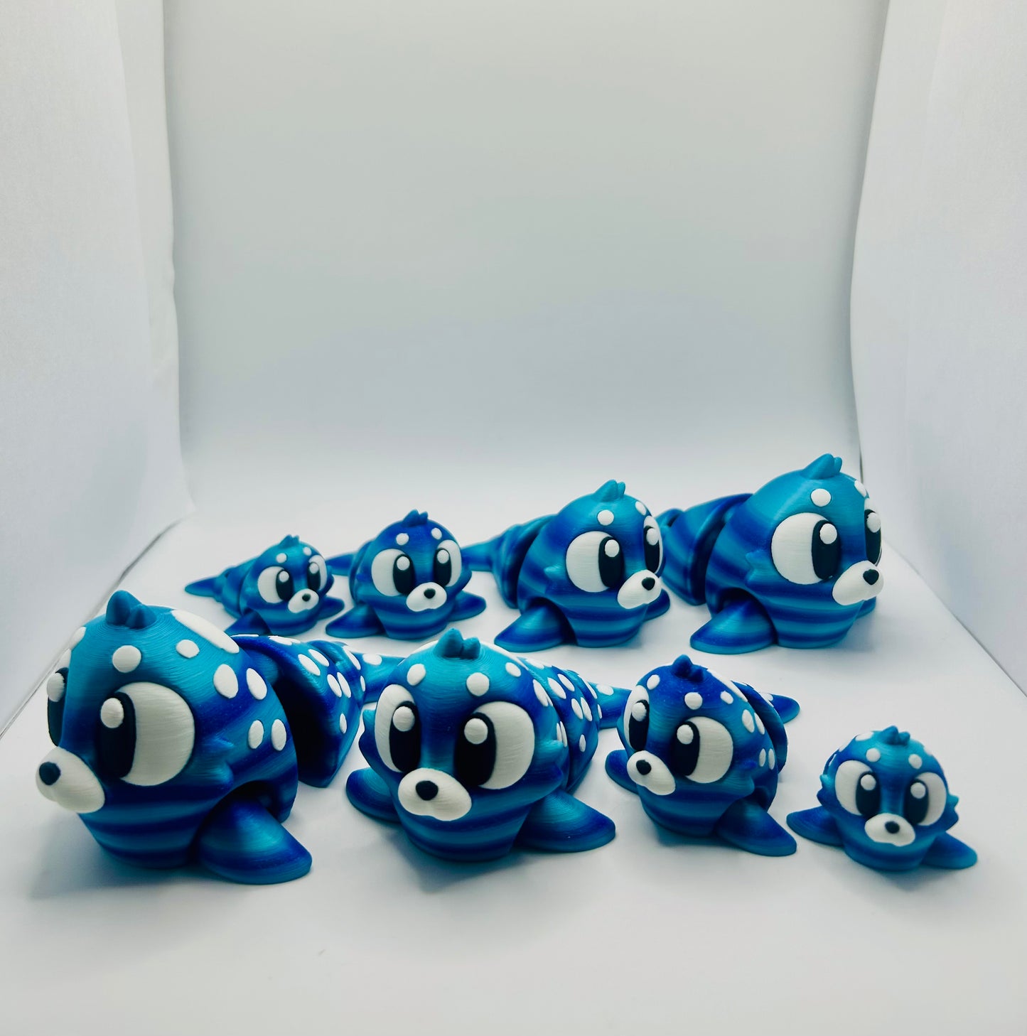 3D Printed Articulated Seals: Articulated Fidget Toy / Desk Pet