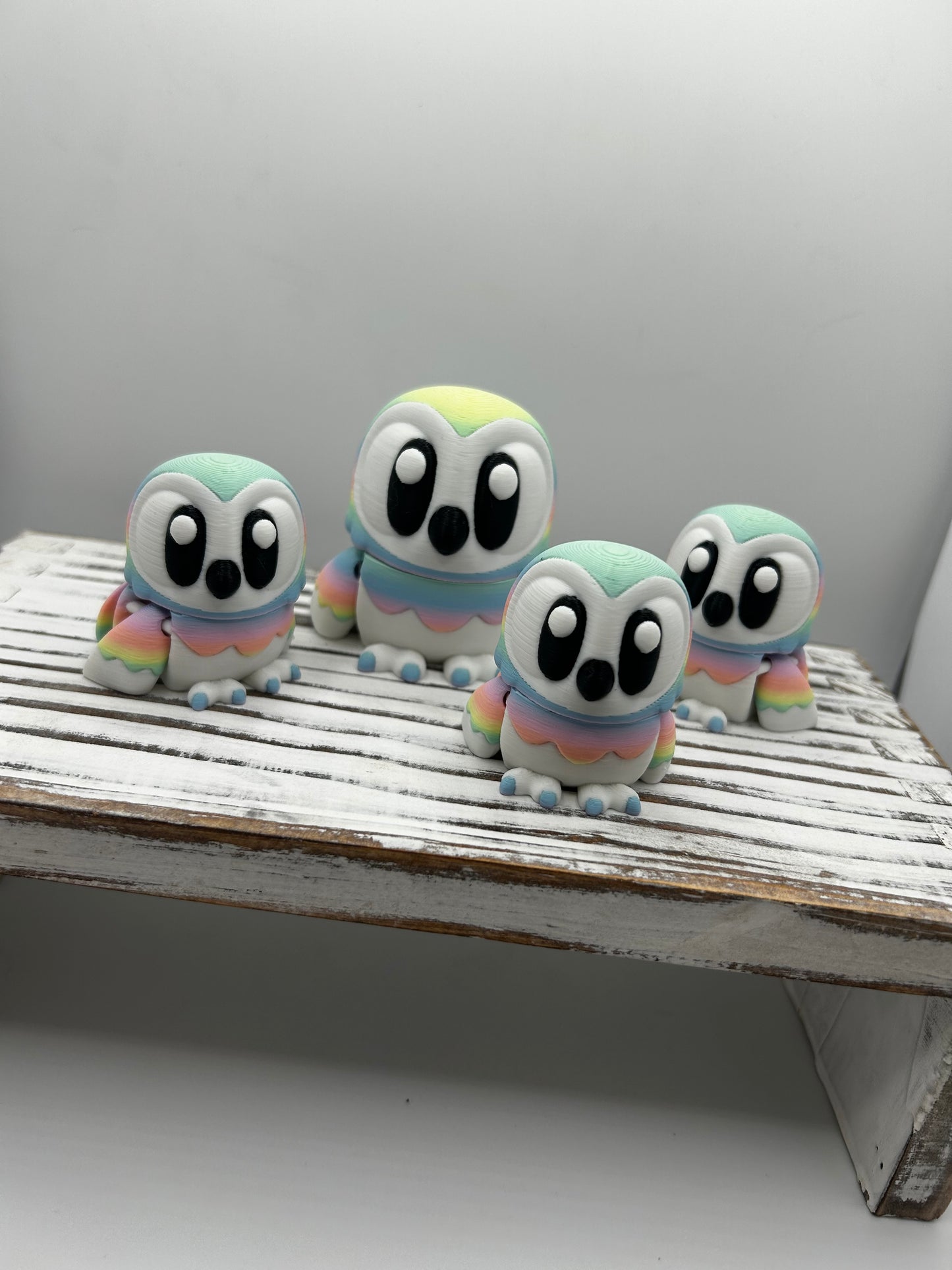 3D Printed Flexi Horned and Barned Owls: Articulated Owls