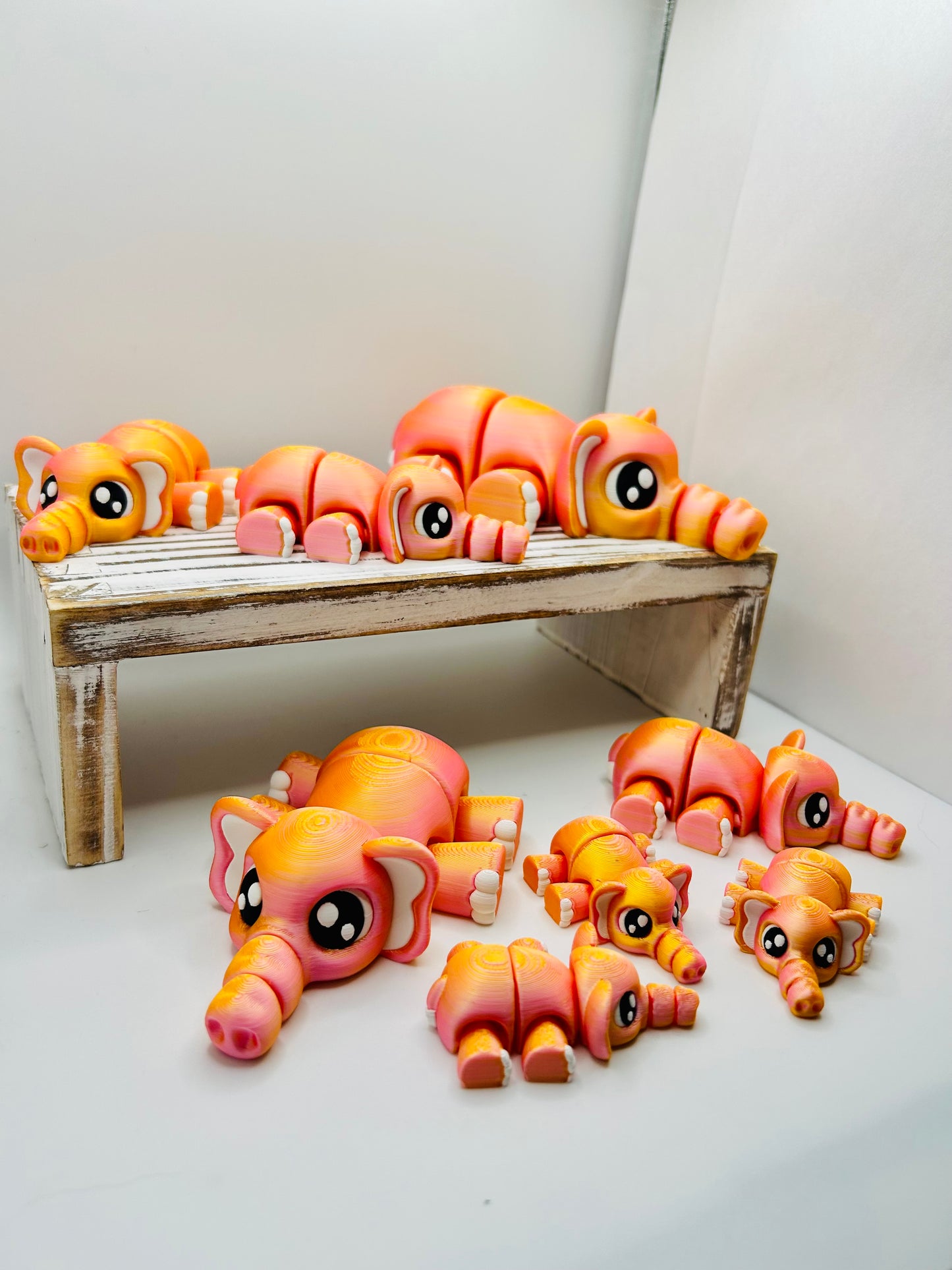 3D Printed Flexi Elephants: Articulated Fidget Toy