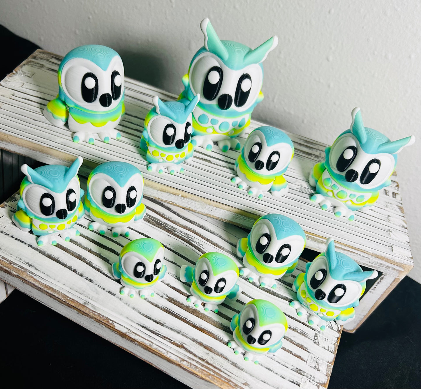 3D Printed Flexi Horned and Barned Owls: Articulated Owls