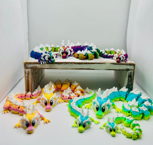 3D Printed Long Dragons - Beautiful Articulating Dragon