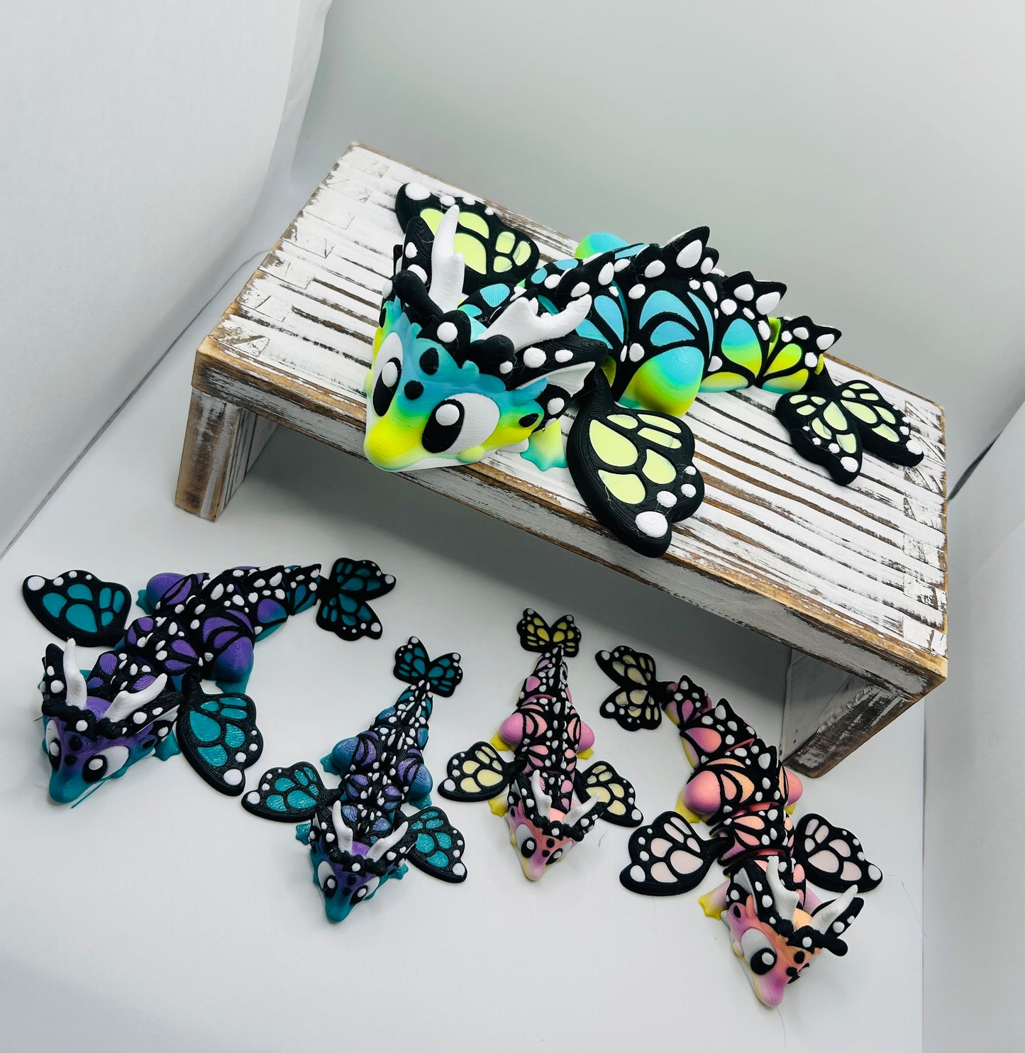 Flexi Butterfly Dragons - 3D Printed Articulating Dragons
