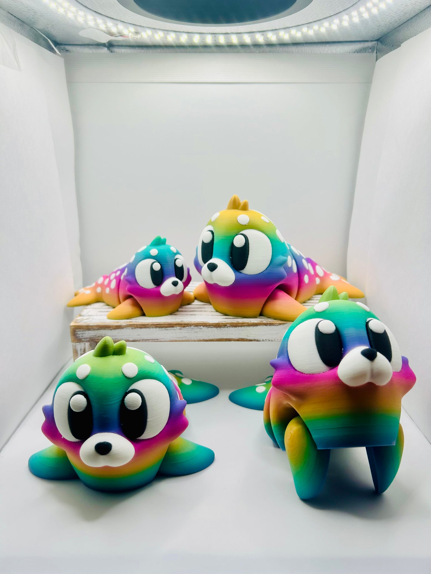 3D Printed Articulated Seals: Articulated Fidget Toy / Desk Pet