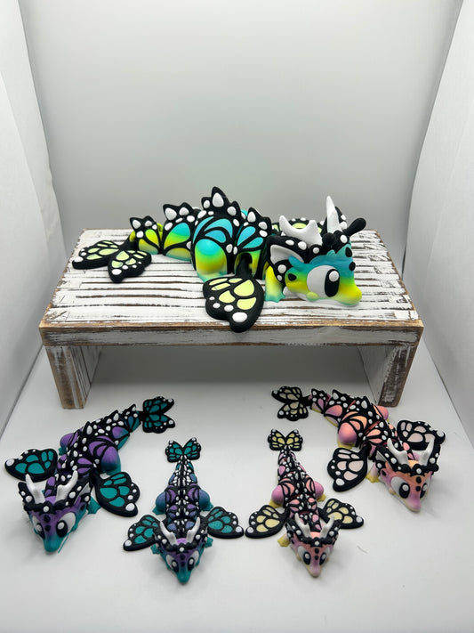 Flexi Butterfly Dragons - 3D Printed Articulating Dragons