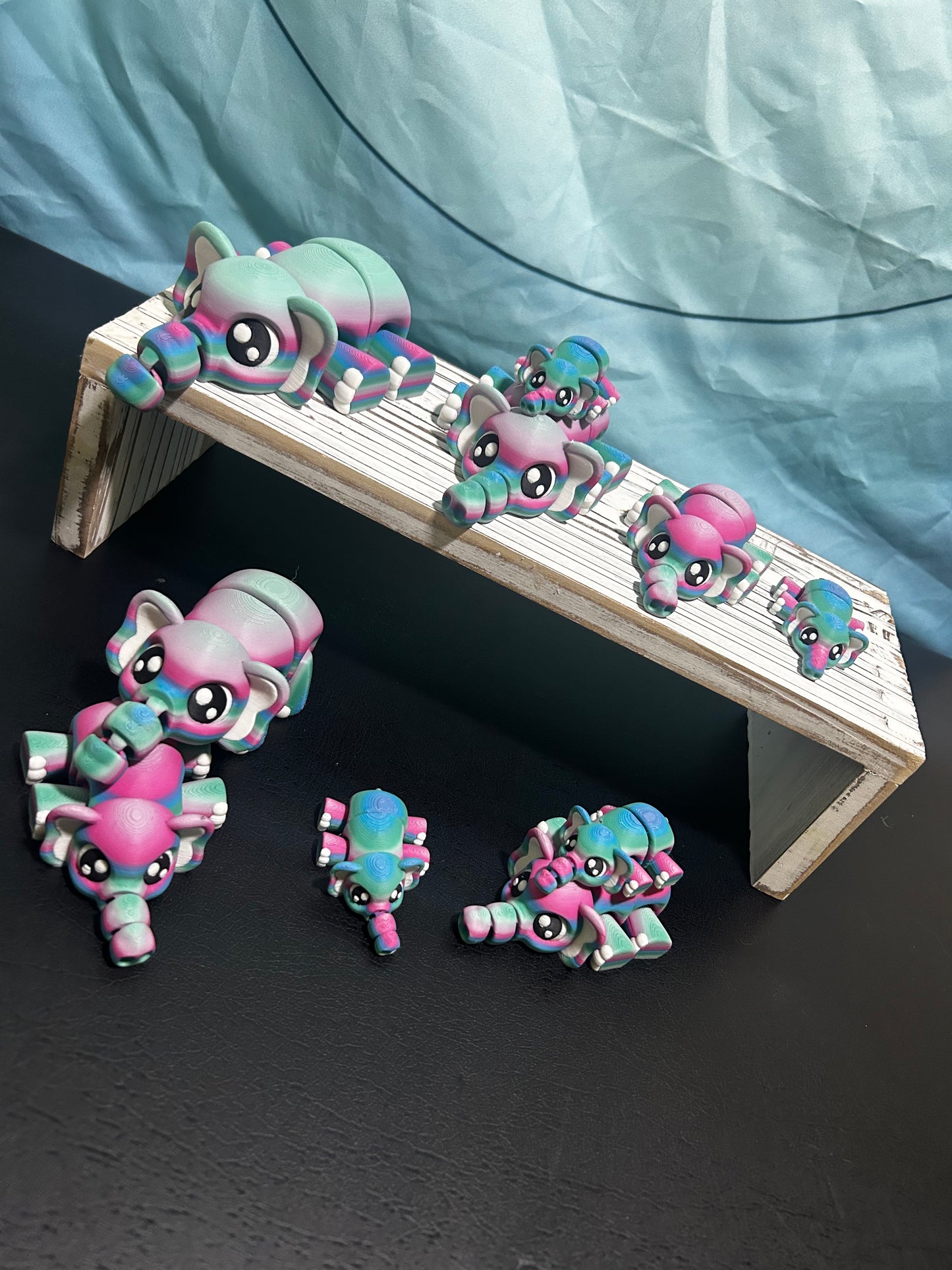 3D Printed Flexi Elephants: Articulated Fidget Toy