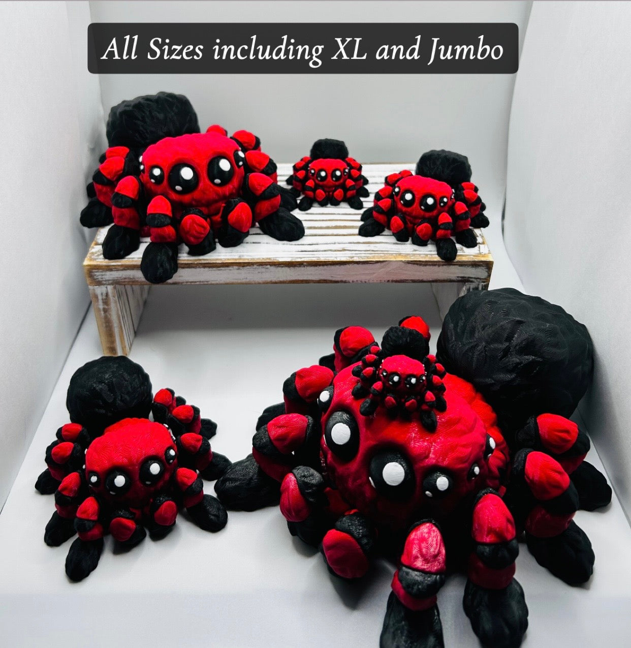 3D Printed Flexi Spider – Cute Articulated Jumping Spiders