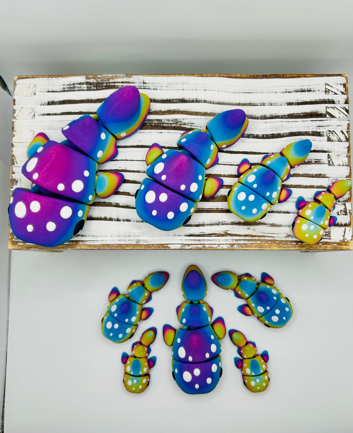 3D Printed Articulated Whale Shark: Articulated Fidget Toy / Desk Pet