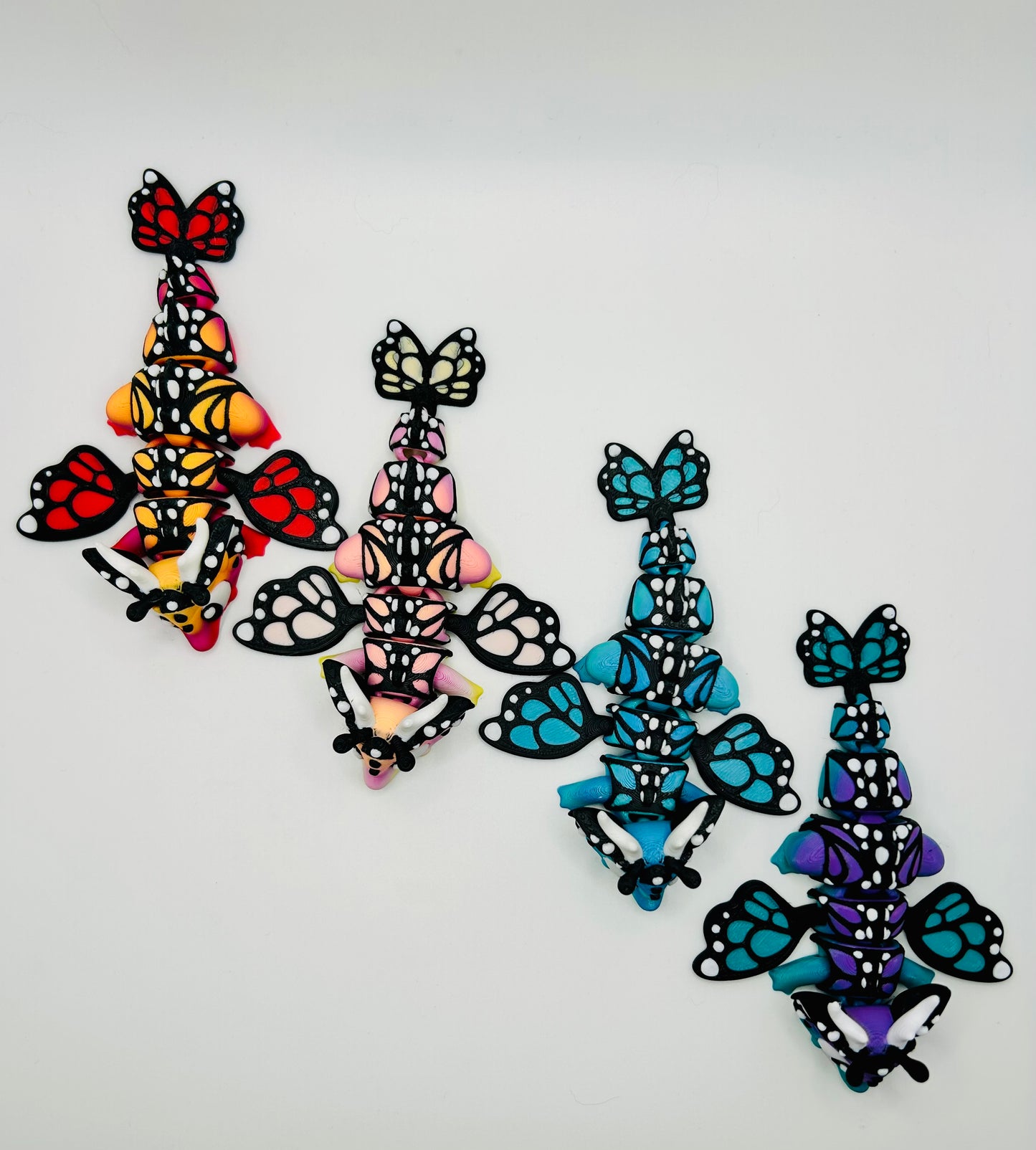 Flexi Butterfly Dragons - 3D Printed Articulating Dragons